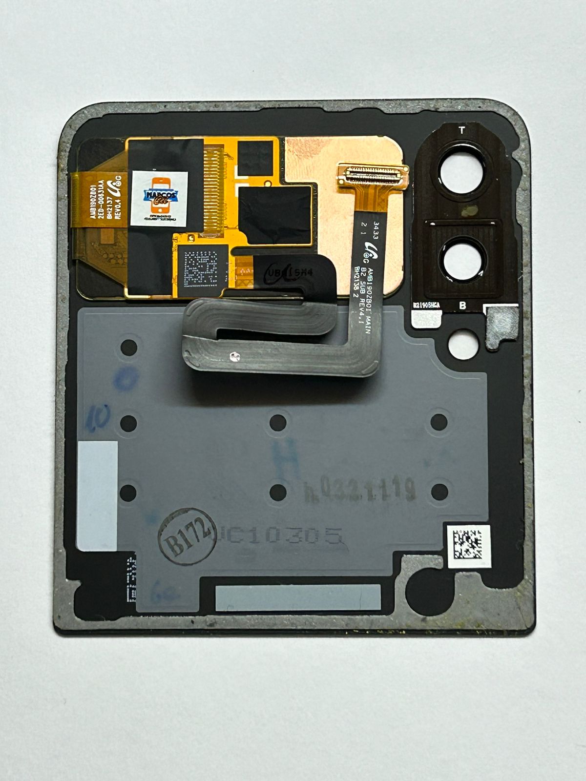 Tapa pantalla frontal Samsung Z Flip 3 / F711B negro
